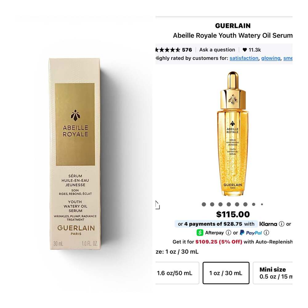 Guerlain Abeille Royale Youth Watery Oil Serum 30ml/1.0 fl oz. NIB